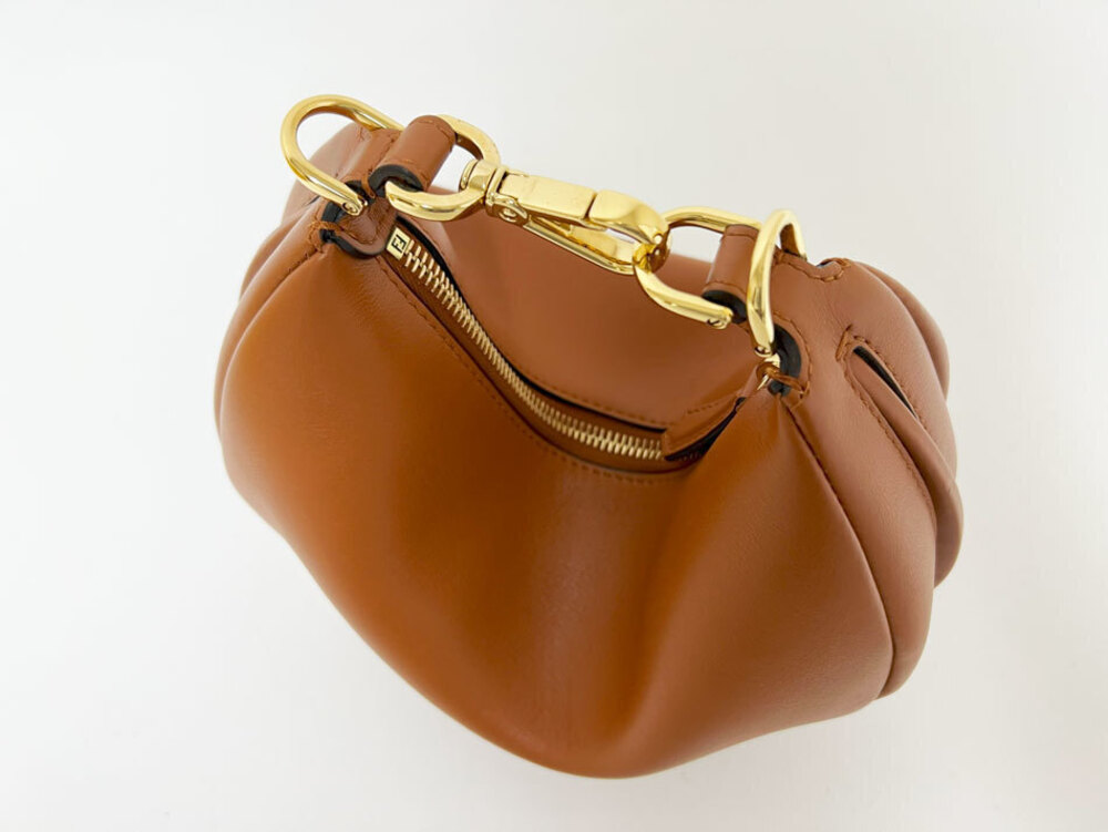 Fendi Graphic Handbag Shoulder Bag Brown Leather - Picture 5 of 10
